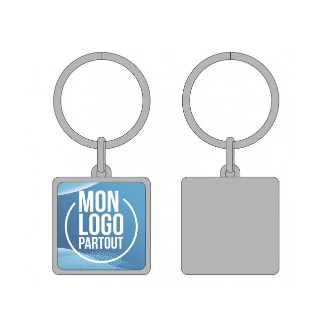 Porte-clés publicitaire made in France Carré Porte-clés publicitaire made in France Carré - 3