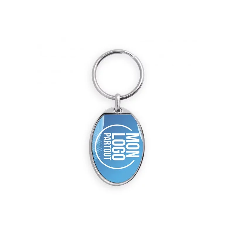 Porte-clés publicitaire made in France Ovale - couv