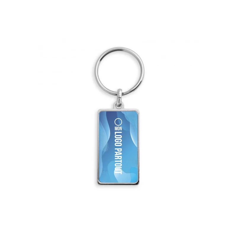 Porte-clés publicitaire made in France Rectangle - couv