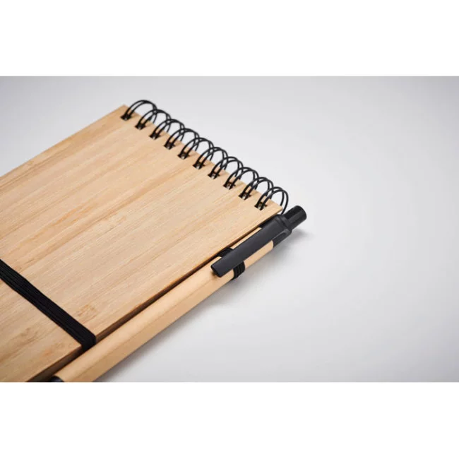 Bloc-notes A6 avec couverture en bambou Sonorabam 
