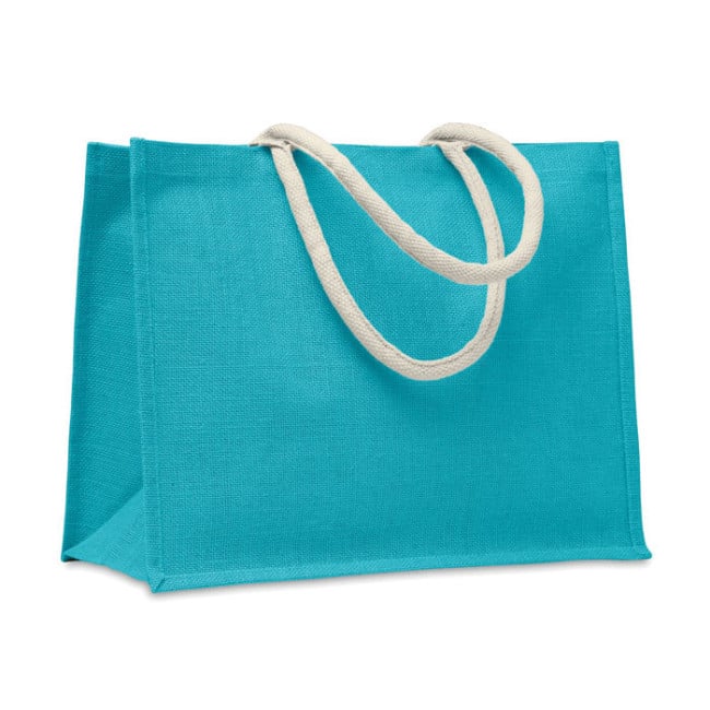 Sac shopping publicitaire en jute Aura 