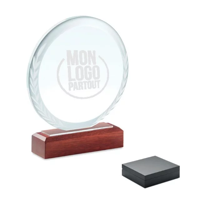 Trophée publicitaire en cristal Keen 