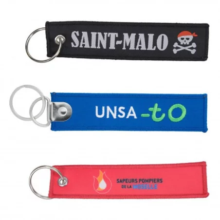 Porte-Clés Brodé ou Tissé Publicitaire Porte-Clés Brodé ou Tissé Publicitaire -couv