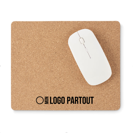 Tapis de souris publicitaire en liège Matty 