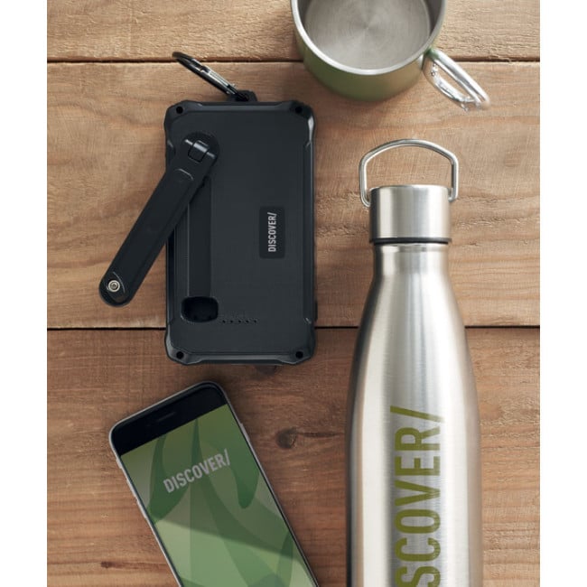 Powerbank solaire avec dynamo à manivelle Dya
