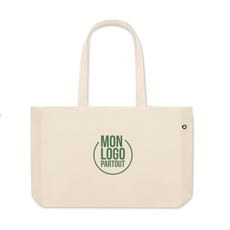 Sac shopping en toile recyclée Respect 