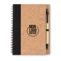 Carnet en liège et feuilles recyclés Sonora Pluscork 