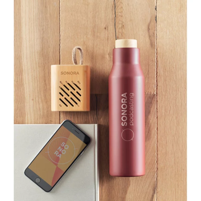 Enceinte sans fil en bambou REY 