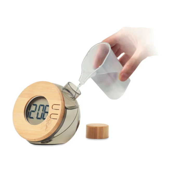 Horloge LCD fonctionnant sans pile Droppy Lux