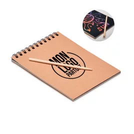 Carnet à gratter en kraft...