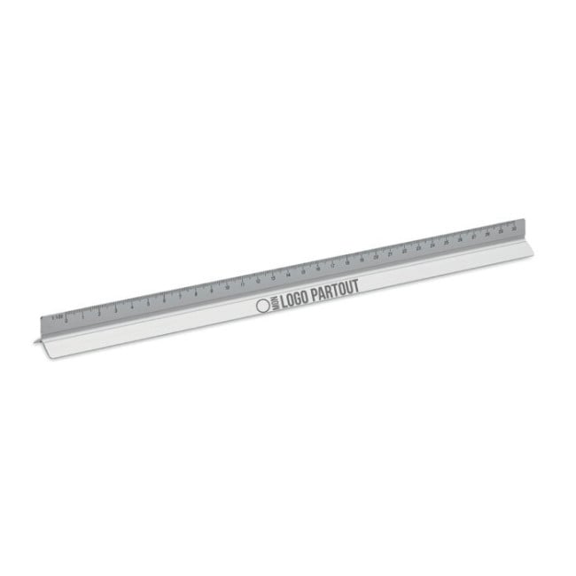 Règle en métal publicitaire Thirty 30 cm