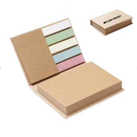 Bloc-notes adhésif en papier recyclé MEUI 