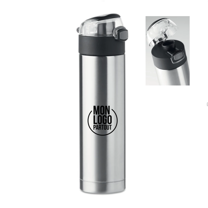 Gourde double paroi avec verrou de sécurité 400 ml 