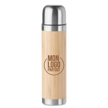 Gourde Isotherme double paroi Bambou 400 ml 