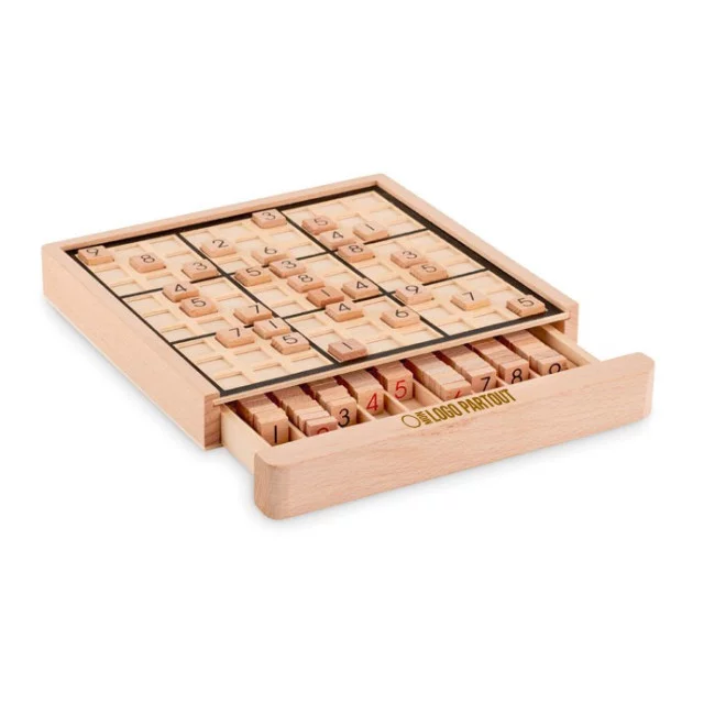 Sudoku publicitaire en bois