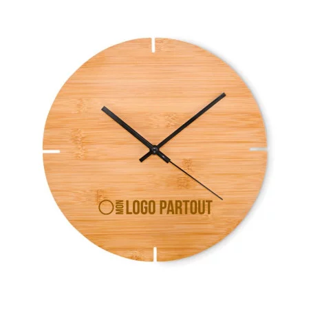 Horloge murale en bambou Esfere 