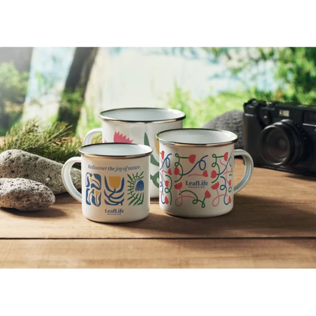 Mug vintage en métal Plateado 200 ml