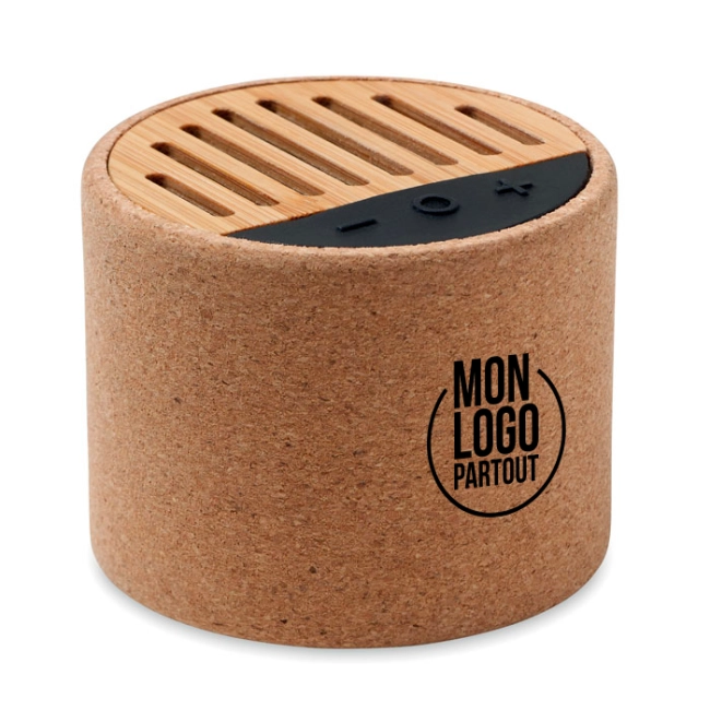 Enceinte publicitaire en liège Round +