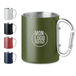 Mug en inox mousqueton...