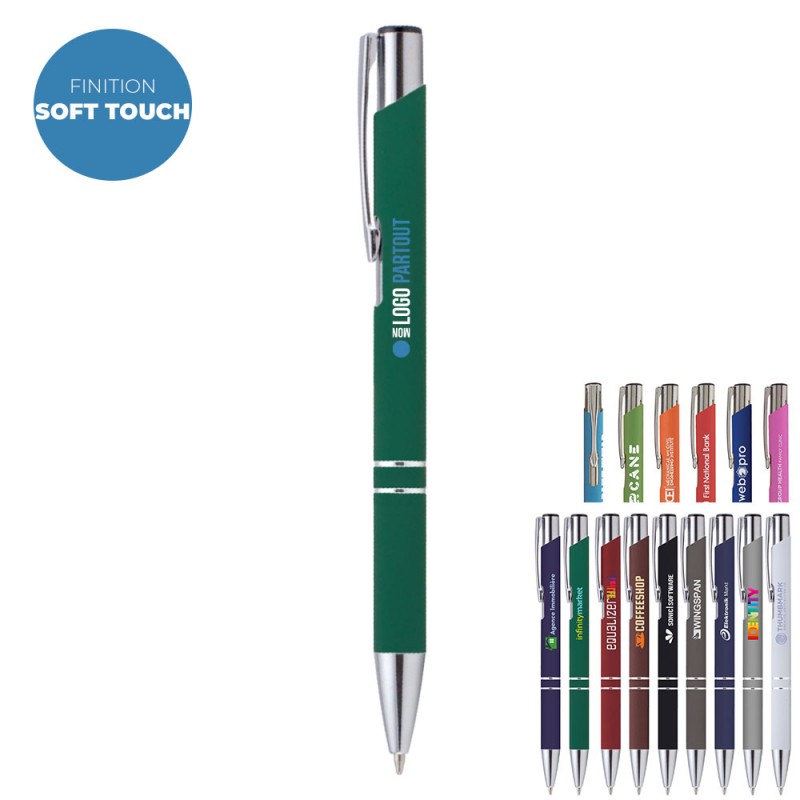 Stylo publicitaire Crosby soft Touch personnalisable - COUV