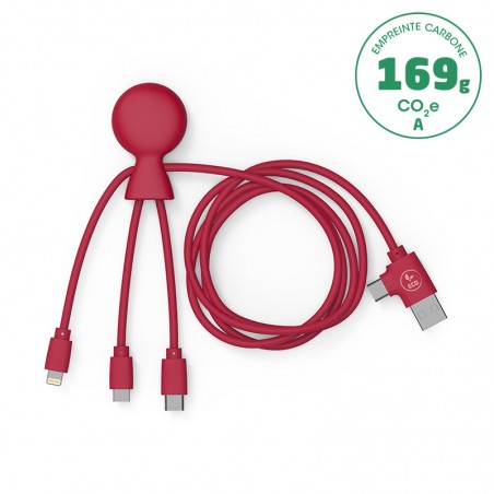Câble de recharge Mr BIO long Xoopar ® CÂBLE DE RECHARGE MR BIO LONG XOOPAR ® - rouge