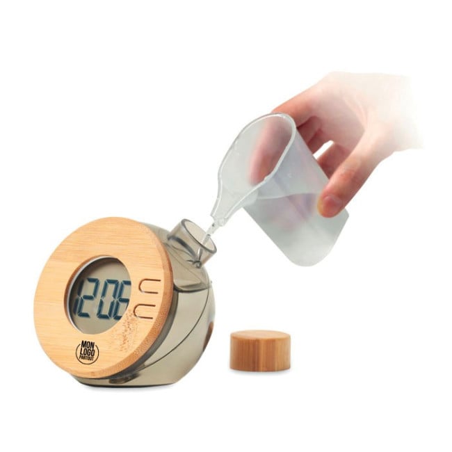 Horloge LCD fonctionnant sans pile Droppy Lux