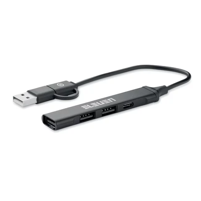 Hub USB en aluminium recyclé Current