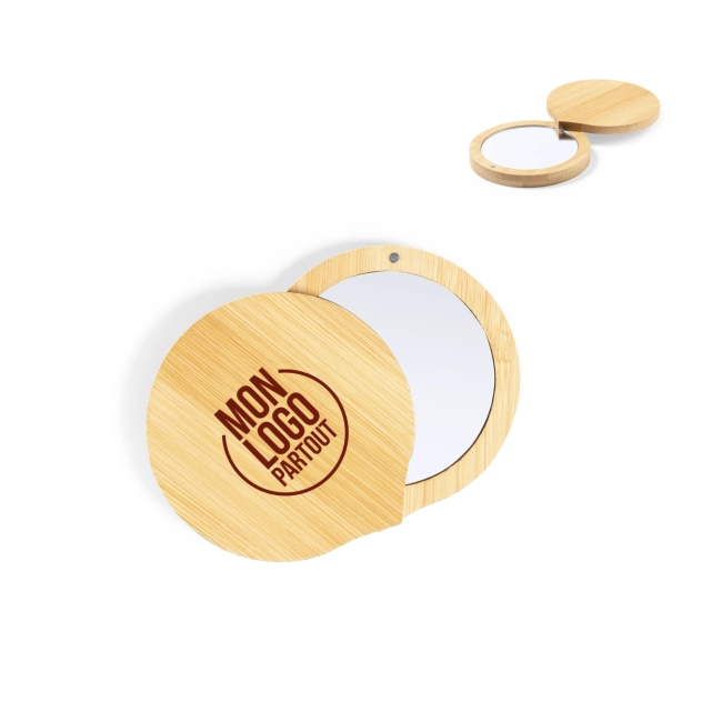 Miroir en bambou personnalisable Susil