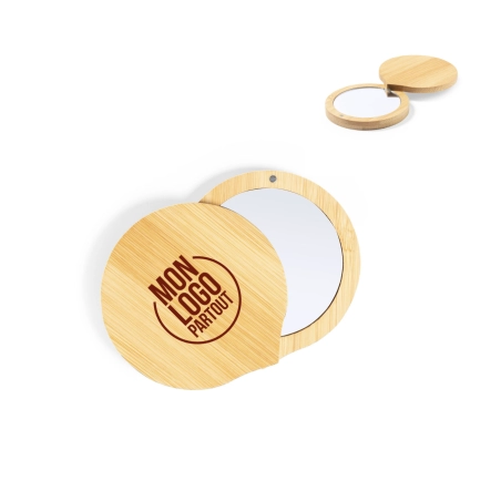 Miroir en bambou personnalisable Susil 
