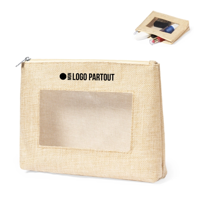 Trousse de toilette en jute Flumit