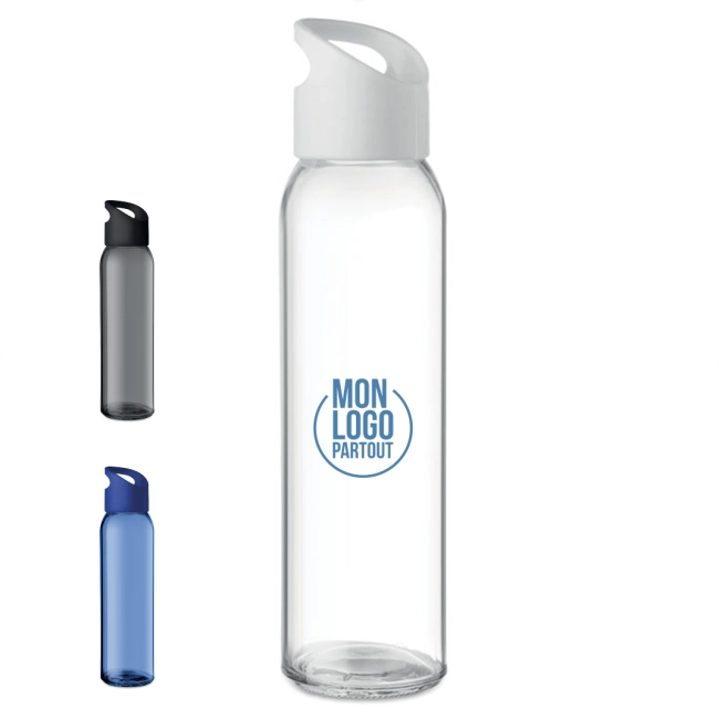 Bouteille en verre personnalisable PRATIK 470 ml 