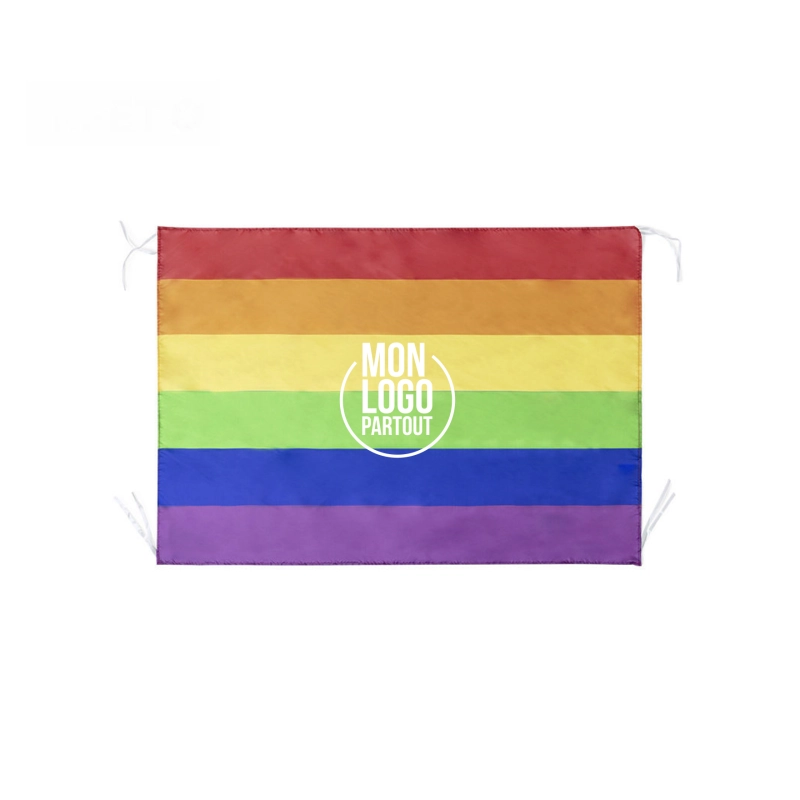 Drapeau publicitaire rainbow