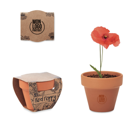 Kit plantation publicitaire Coquelicot 