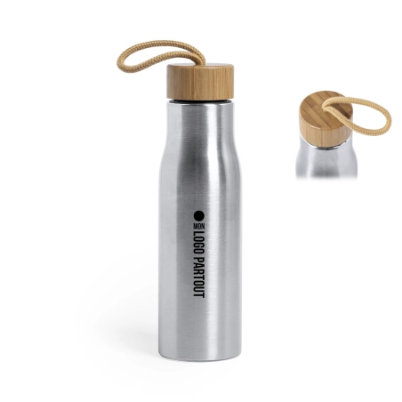 Bouteille publicitaire en acier Dropun 600 ml 