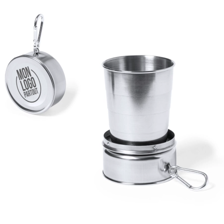 Verre pliable en acier inoxydable Daibak 220 ml 