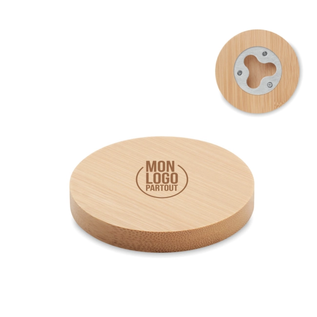 Décapsuleur Bambou 2 en 1 personnalisable