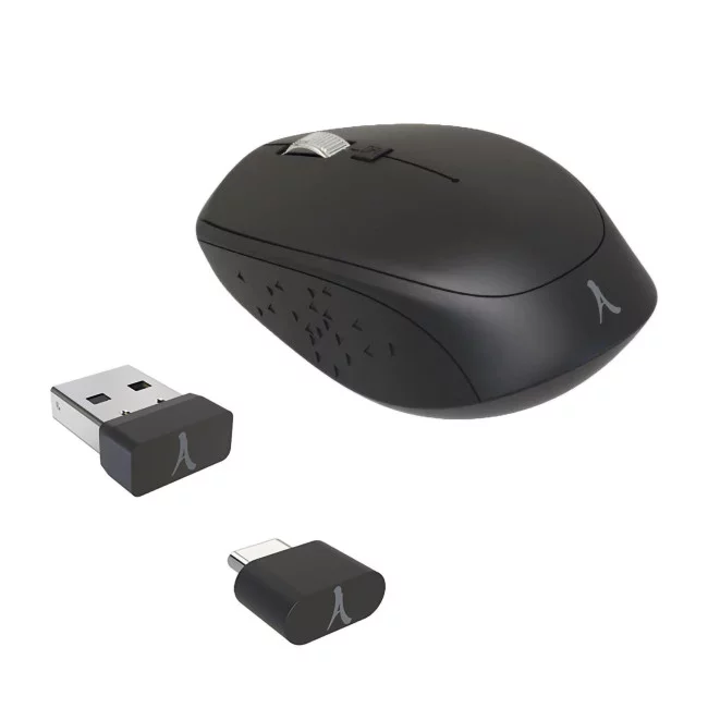 Souris éco sans fil personnalisé double dongle (USB-A + USB-C) Akashi ® Chuzumo - 3 Souris sans fil personnalisable (USB-A + USB-C) Akashi ® Souris éco sans fil personnalisé double dongle (USB-A + USB-C) Akashi ® Chuzumo - 3