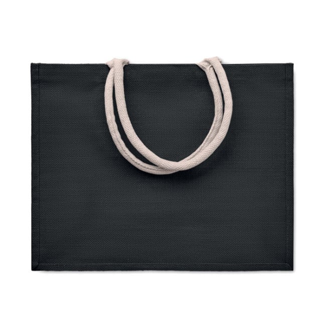 Sac shopping publicitaire en jute Aura 