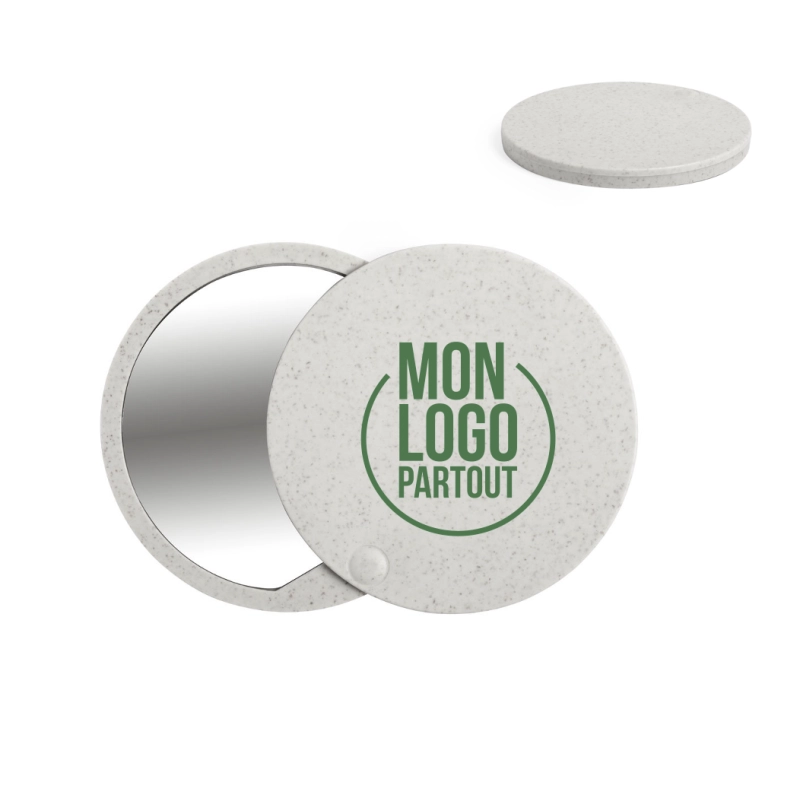 Miroir publicitaire paille...