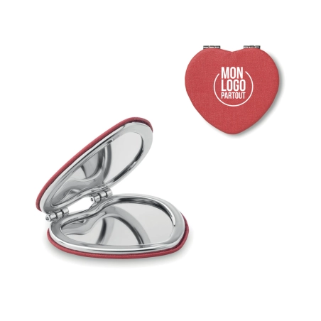 Miroir de poche personnalisable glow 