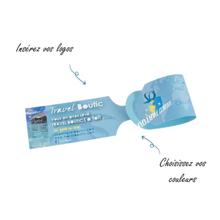 Etiquette à bagage indéchirable personnalisée Etiquette à bagage indéchirable personnalisée  - couv