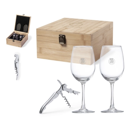 Coffret à vin 2 verres Neider 