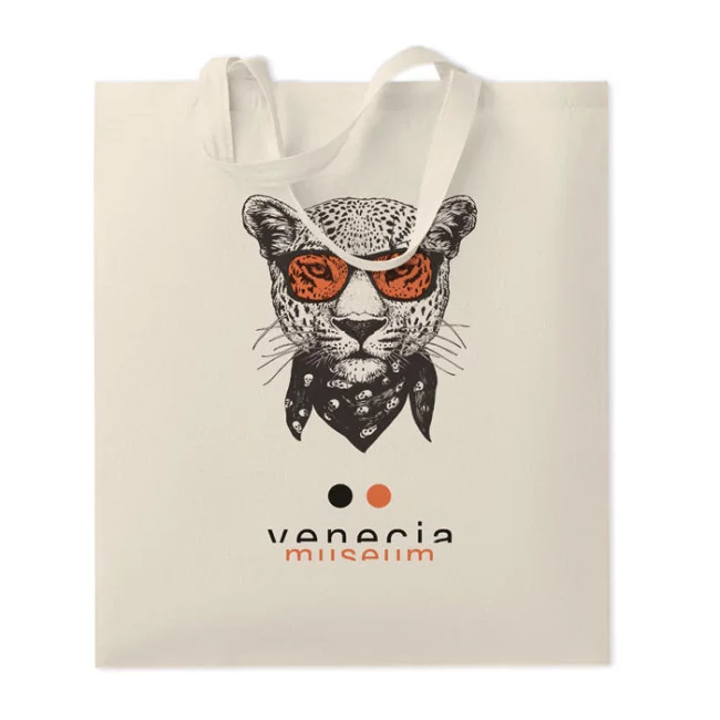 Sac Shopping Personnalisable Anses Courtes Ecru 