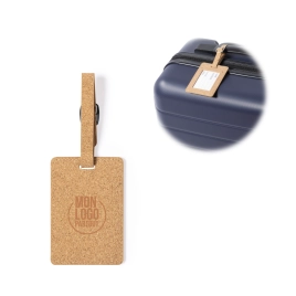 Etiquette à bagage liège...