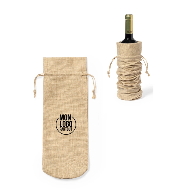 Pochon pour bouteille en jute Plesnik 