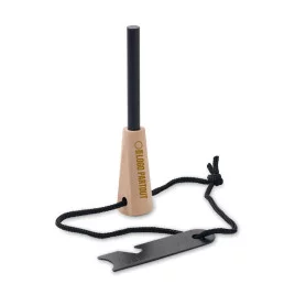 Allume-feu en pin et inox...