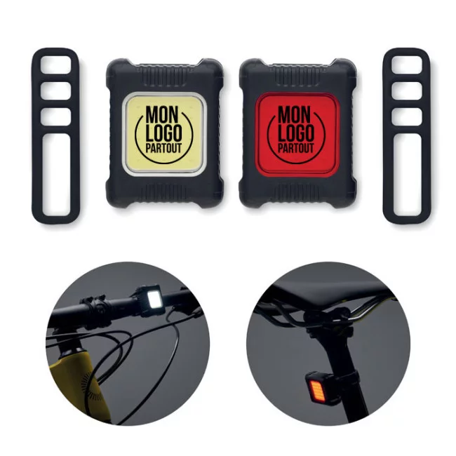 Lot de 2 éclairages de vélo COB Blight 