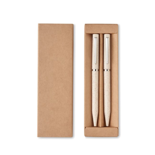 Parure de stylos dans une boîte Peat