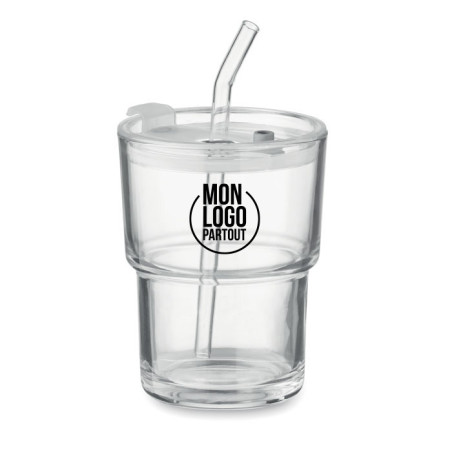 Gobelet personnalisé avec paille Sip 400 ml 
