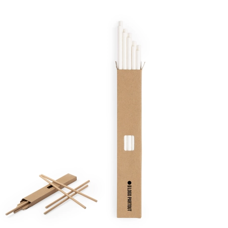 Set de Pailles en papier Personnalisable 